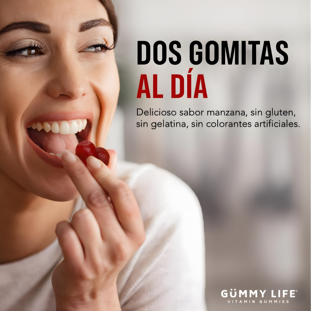 SUPLEMENTO GUMMY LIFE VINAGRE DE MANZANA 1