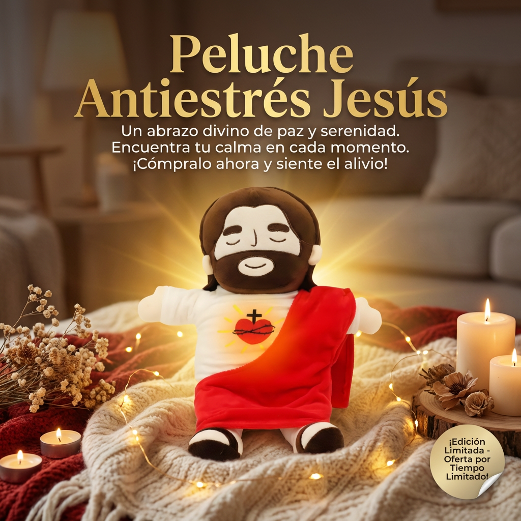 Peluche Jesús Respiración Antiestrés
